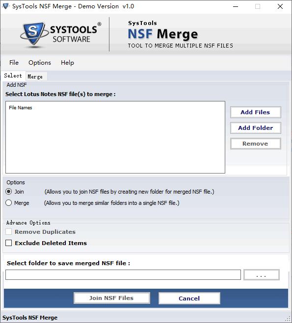 SysTools NSF Merge下载,文件合并